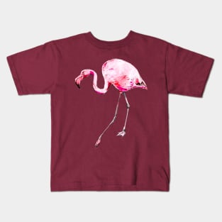 Watercolor Flamingo 1 Kids T-Shirt